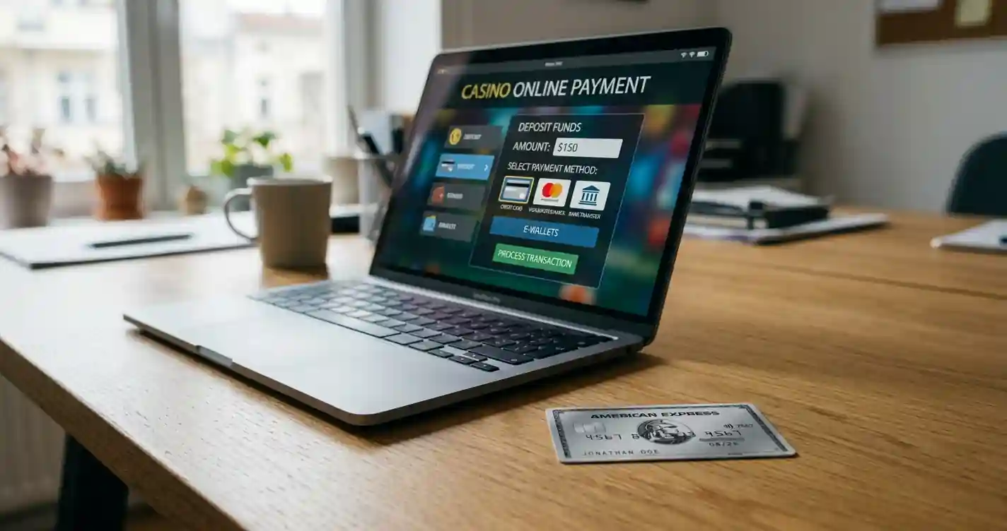 American Express card at Australian online casino payment interface