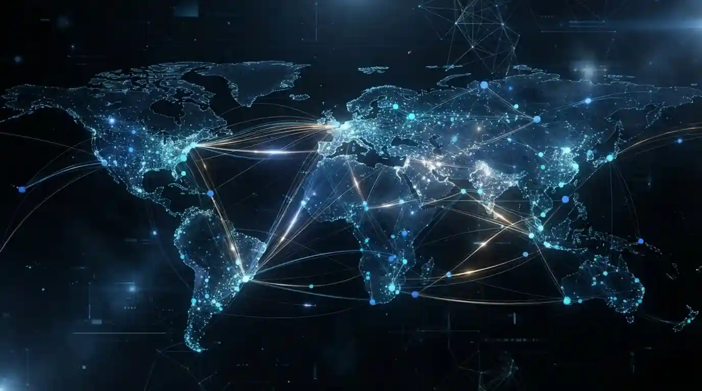 Blockchain transaction visualization showing wallet addresses and cryptocurrency flow