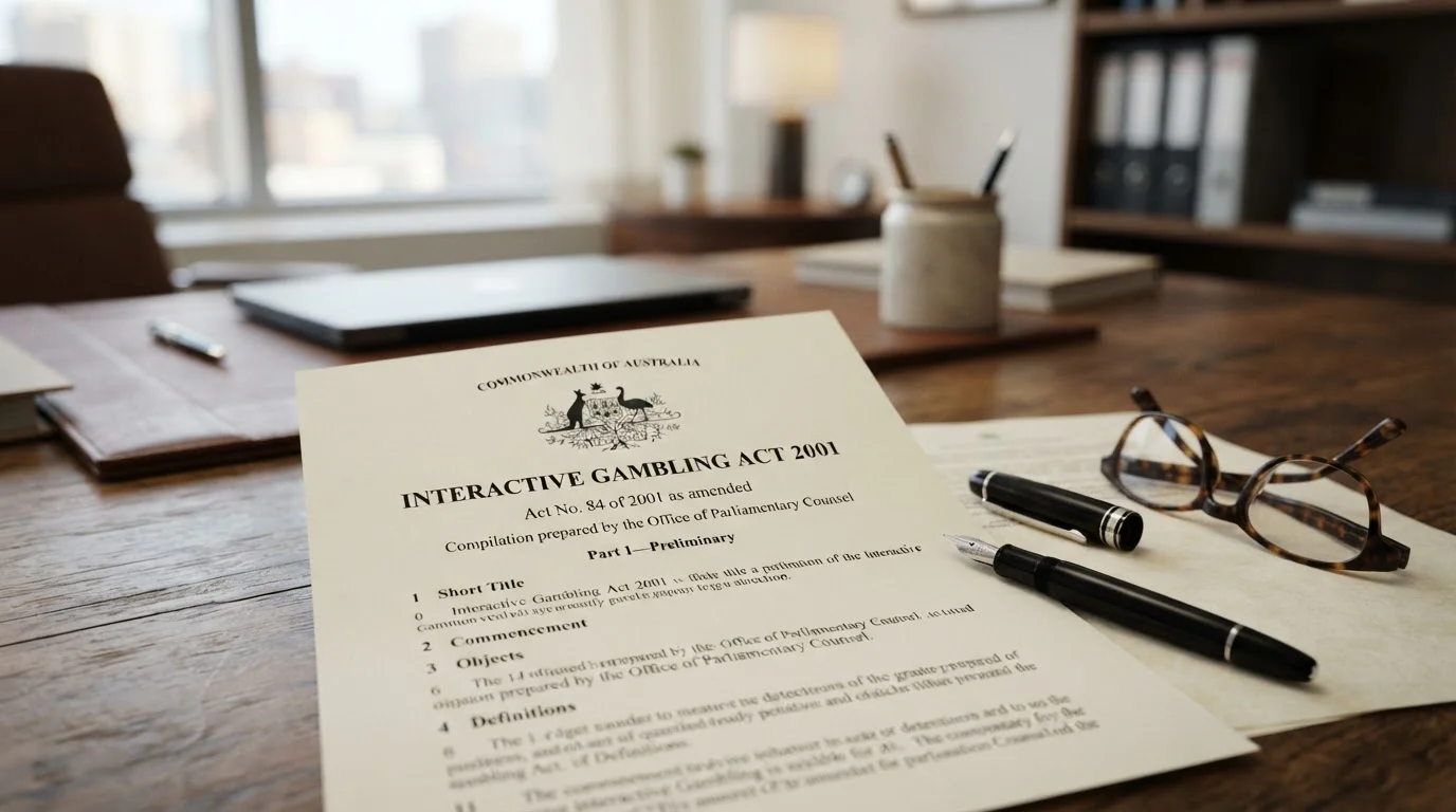 Official Australian government document showing Interactive Gambling Act 2001