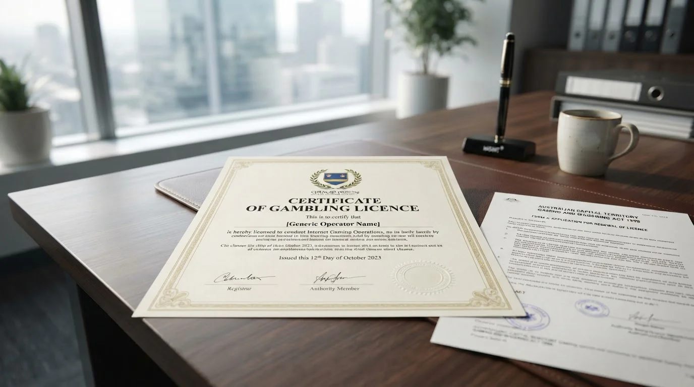 Australian legal document with Curaçao offshore license emblem
