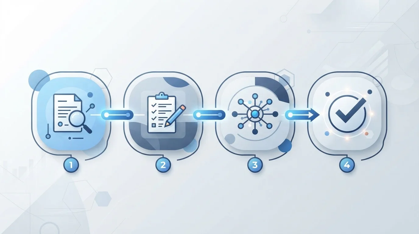 Four-stage withdrawal process diagram from request to bank account