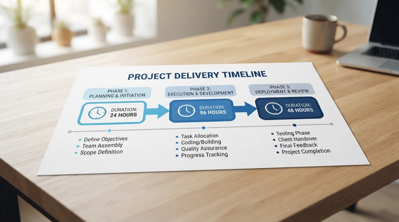 Timeline diagram showing three phases of PayPal casino withdrawal process with hourly breakdown