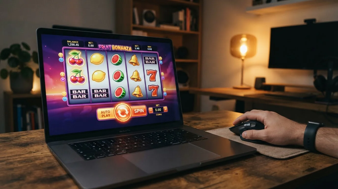 Online pokies game interface showing minimum bet controls