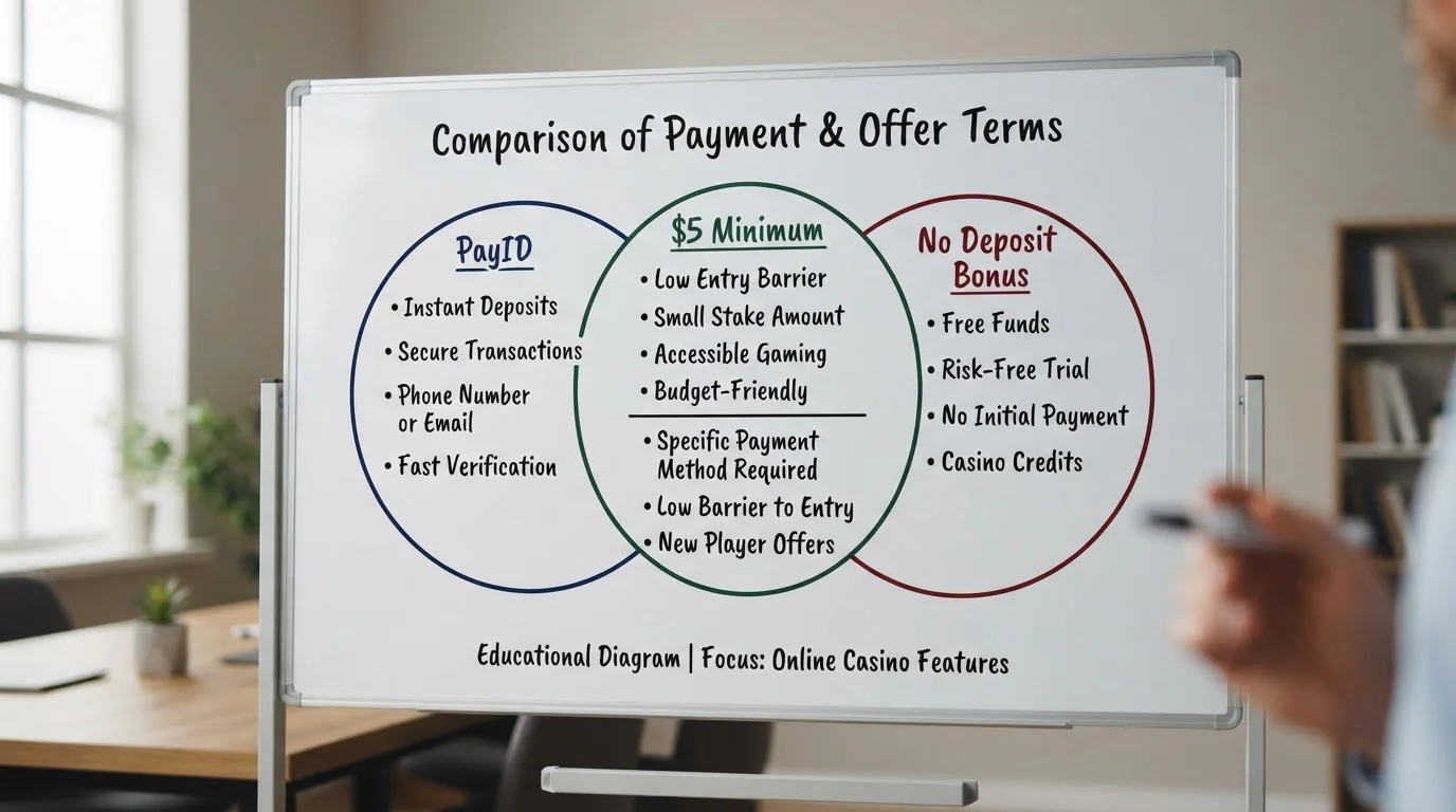Venn diagram illustration showing three separate circles barely touching
